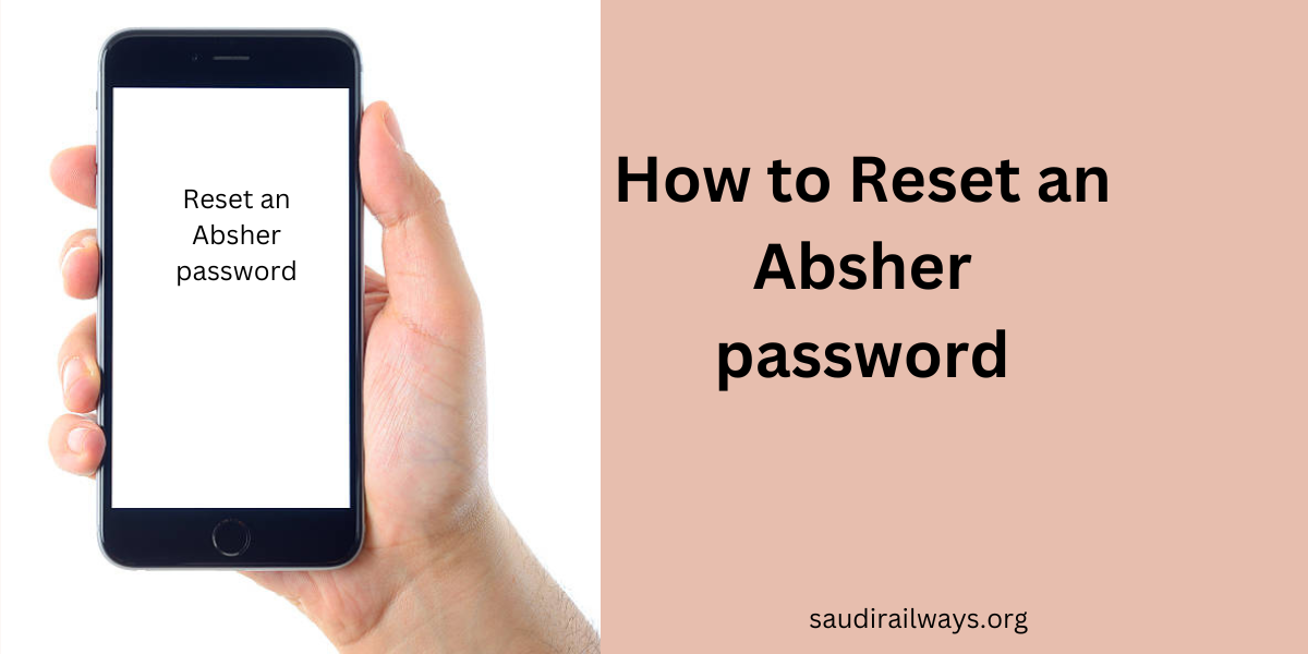 How to Reset an Absher password