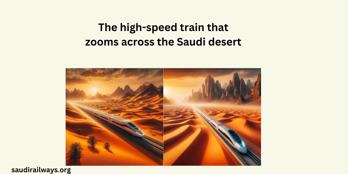 The high-speed train that zooms across the Saudi desert