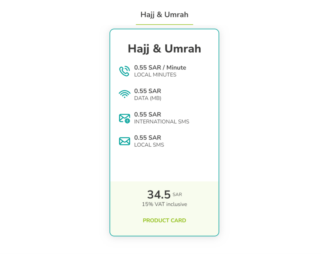 Hajj and Umrah zain internet package