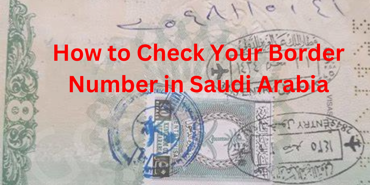 How to Check Your Border Number in Saudi Arabia