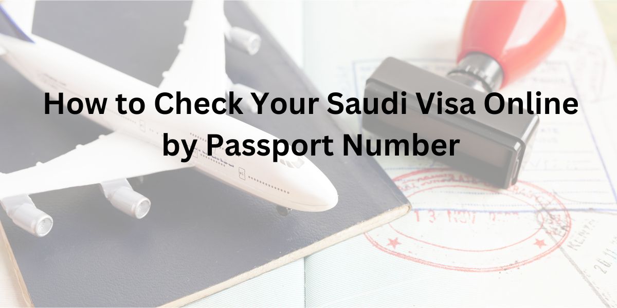 How to Check Your Saudi Visa Online by Passport Number